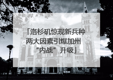 洛杉矶惊现新兵种 两大因素引爆加州“内战”升级
