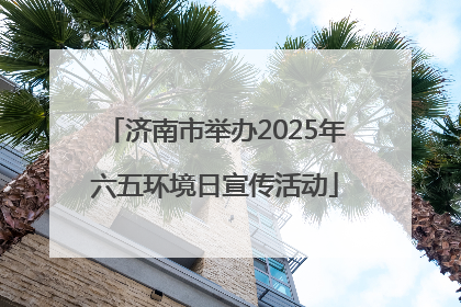 济南市举办2025年六五环境日宣传活动