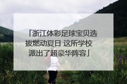浙江体彩足球宝贝选拔燃动夏日 这所学校派出了超豪华阵容