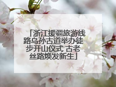 浙江援疆旅游线路乌孙古道举办徒步开山仪式 古老丝路焕发新生