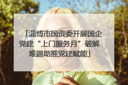 淄博市国资委开展国企党建“上门服务月”破解难题助推党建赋能