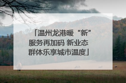 温州龙港暖“新”服务再加码 新业态群体乐享城市温度