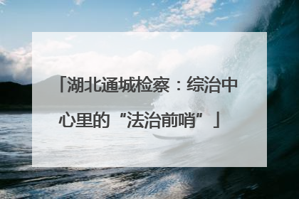 湖北通城检察：综治中心里的“法治前哨”