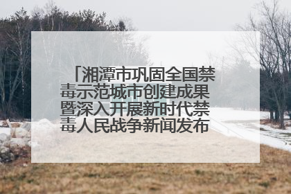 湘潭市巩固全国禁毒示范城市创建成果暨深入开展新时代禁毒人民战争新闻发布会答记者问摘录