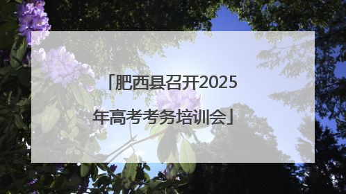 肥西县召开2025年高考考务培训会