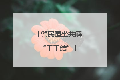 警民围坐共解“千千结”