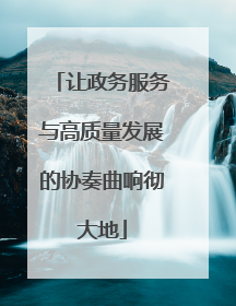 让政务服务与高质量发展的协奏曲响彻大地