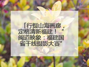 行摄山海画廊，定格清新福建！“闽道映象：福建国省干线摄影大赛”火热开启！