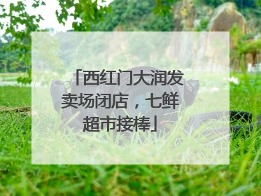 西红门大润发卖场闭店，七鲜超市接棒