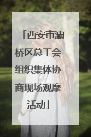 西安市灞桥区总工会组织集体协商现场观摩活动