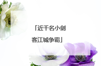 近千名小剑客江城争霸