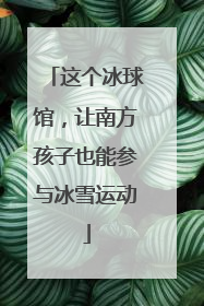 这个冰球馆，让南方孩子也能参与冰雪运动