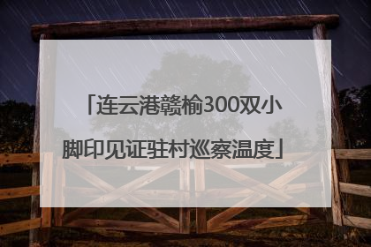 连云港赣榆300双小脚印见证驻村巡察温度