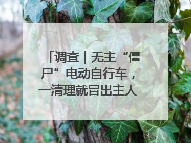 调查｜无主“僵尸”电动自行车，一清理就冒出主人？能清走吗
