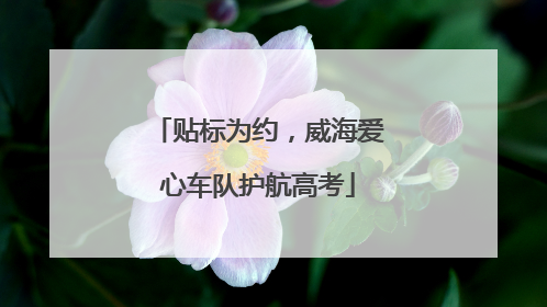 贴标为约，威海爱心车队护航高考