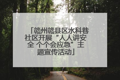 赣州赣县区水科巷社区开展“人人讲安全 个个会应急”主题宣传活动