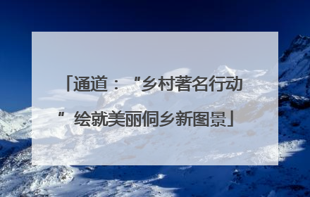 通道：“乡村著名行动”绘就美丽侗乡新图景