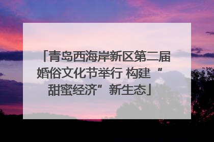 青岛西海岸新区第二届婚俗文化节举行 构建“甜蜜经济”新生态