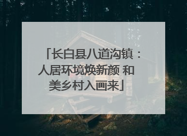长白县八道沟镇：人居环境焕新颜 和美乡村入画来