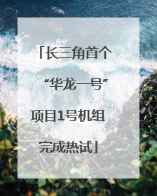 长三角首个“华龙一号”项目1号机组完成热试