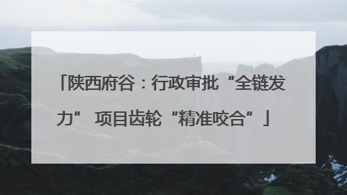 陕西府谷：行政审批“全链发力” 项目齿轮“精准咬合”