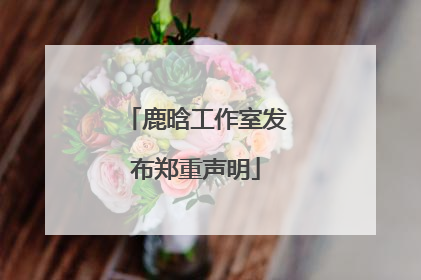 鹿晗工作室发布郑重声明