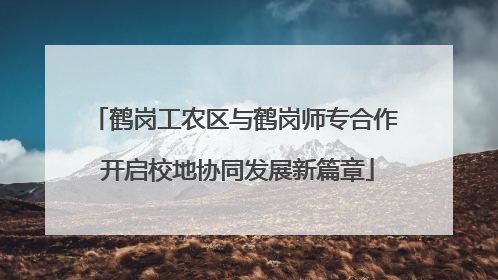 鹤岗工农区与鹤岗师专合作 开启校地协同发展新篇章