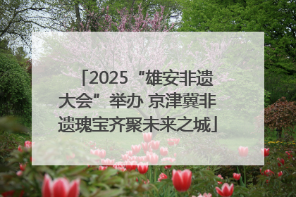 2025“雄安非遗大会”举办 京津冀非遗瑰宝齐聚未来之城