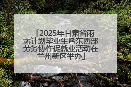 2025年甘肃省雨露计划毕业生暨东西部劳务协作促就业活动在兰州新区举办