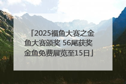 2025福鱼大赛之金鱼大赛颁奖 56尾获奖金鱼免费展览至15日