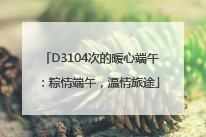 D3104次的暖心端午：粽情端午，温情旅途